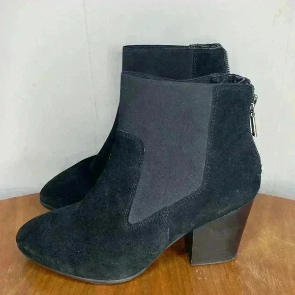 Skechers Women's Boulevard Charcoal Leather Boots Cushioned Insole US 6.5 - Picture 3 of 8